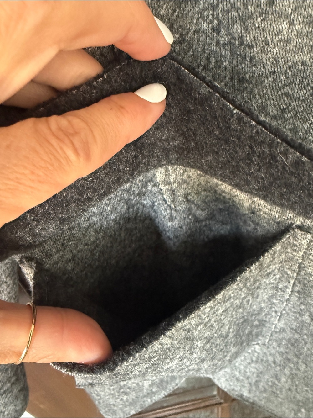 Banana Republic Women's Gray Wool Blend Blazer Coat Boyfriend Blazer Size 6 - Picture 4 of 7
